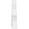 Ekena Millwork Saratoga Architectural Grade PVC Gable Bracket, 36"W x 24"H x 4"D x 6"F, 16/12 Pitch GBP036X24X0406SAR00 - alternate 3